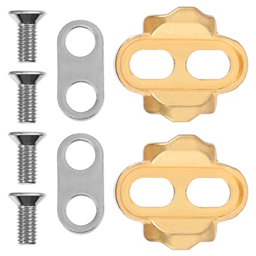 balacoo 1Set Multi Directional Release Bike Cleat Self Locking Cleat for Exercise Bike Pedals Compatible with Various Cycling Shoes Durable Bike Accessories