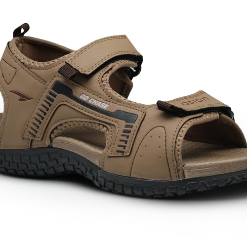 Image of ASIAN Mens VISTARA-23 Casual Sandals with adjustable velcro closure for easy wear with flexible fitting and trendy and stylish looks ideal for everyday use for mens as well as boys