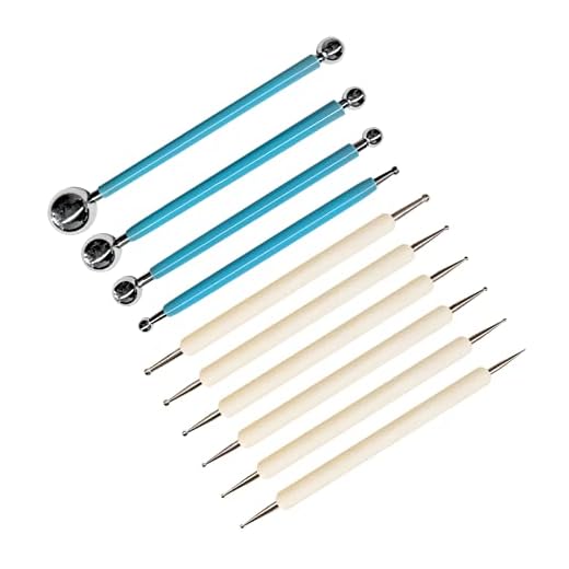 10Pcs Dotting Tools, Ball End Dot Art Tools for Rock Painting, Pottery Clay Modeling Embossing Art Mandala