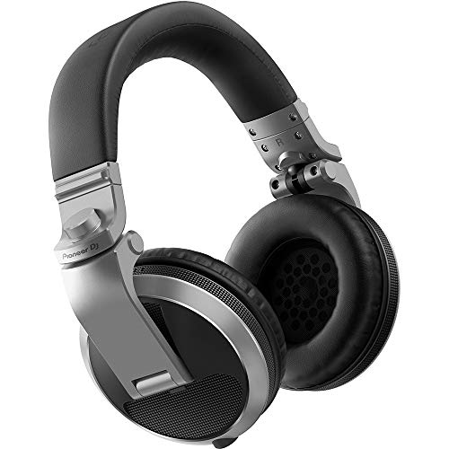 Pioneer Dj Hdj-X5-S - Closed-Back Circumaural Dj Headphones With 40Mm Drivers, With 5Hz-30Khz Frequency Range, Detachable Cable, And Carry Pouch - Silver #TOP7