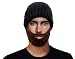 GIANCOMICS Black Wacky Beard Hat Knit Funny Beanie Halloween Cap Wind Mask HM200