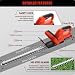 Hedge Trimmer Cordless with 2 Batteries & Charger,51cm Laser-Cut Diamond Hedge Cutter, 500W 2400 Cuts/min,2.2kg Lightweight w/Rotating Rear Handle,40-Min Run Time for Garden Pruning & Shrub Shearing