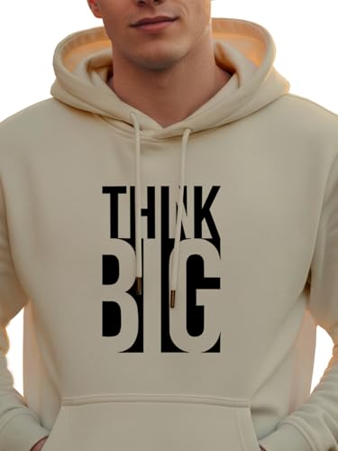 Image of XENOVAURBAN Hoodie for Men /Women | Unisex fit Cotton Fleece Hooded Sweatshirt - THINKB1