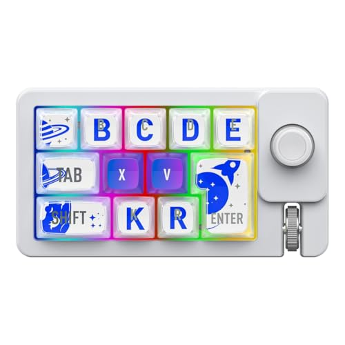Clavier mécanique macro programmable 2.4G Bluetooth filaire touches interchangeables et joystick