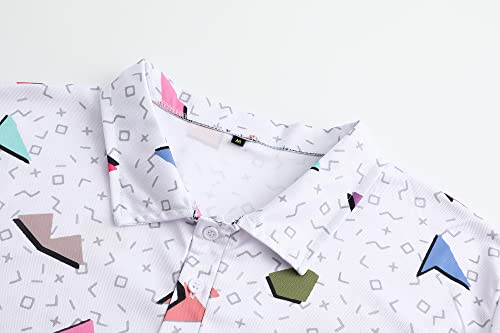 Golf Shirts for Men Dry Fit Mens Golf Shirt Short Sleeve Funny Golf Polo Shirts3