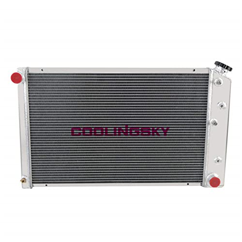 Primecooling 3 Row Core Aluminum Race Radiator Fit Chevy Nova 1970-81 /Camaro 1970-81 /El Camino 1978-87 #TOP9