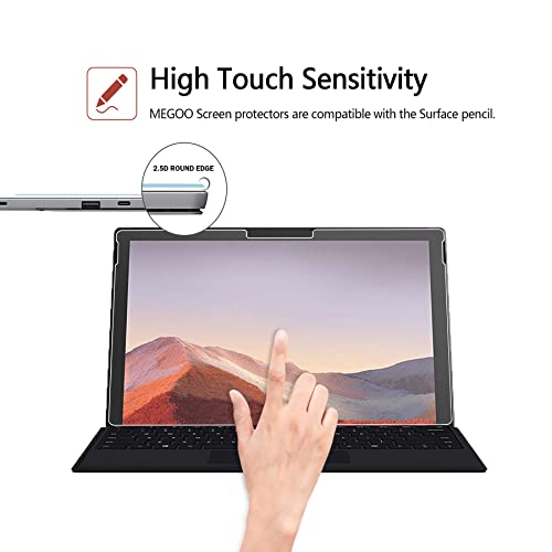 Protector de pantalla Megoo Paperfeel mate para Surface Pro 12.3 2 unidades miniatura 3