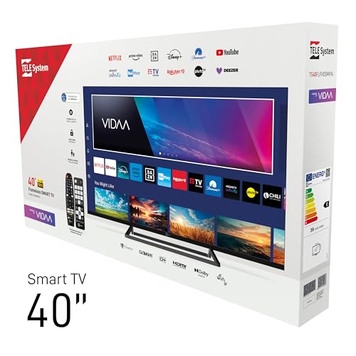 Tele System Smart Tv 40 Pollici Full Hd Led Frameless, Certificato Cam TivùSat, Hbbtv, HDR10 Hlg, Powered By Vidaa, Doppio Telecomando Incluso. - 6