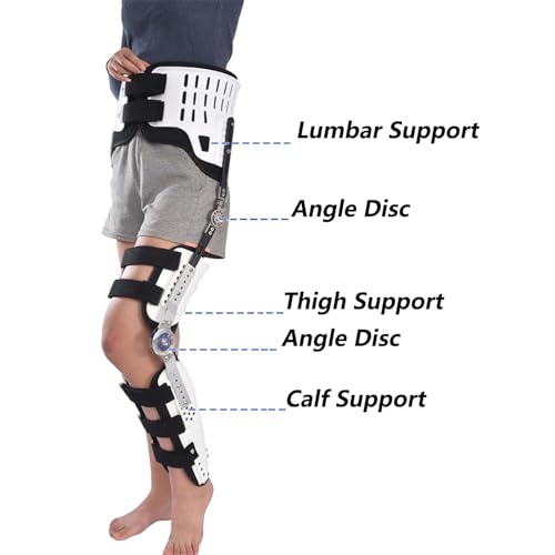 Ortesis ajustable para cadera y rodilla con soporte ortopédico miniatura 2