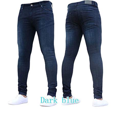 Men's Skinny Jeans Tapered Leg High Rise Jean Trousers Younger-Looking Fashionable Comfy Stretch Fit Denim Pants2