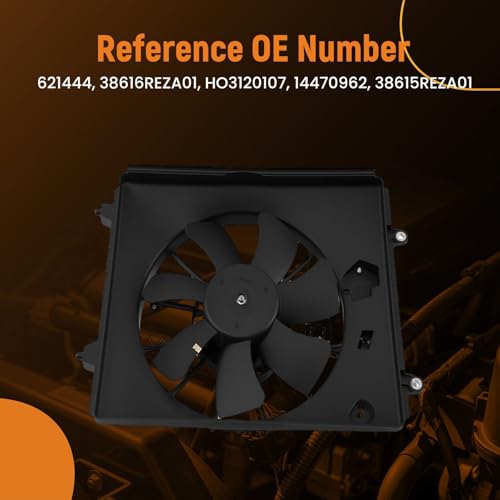 Image of maXpeedingrods 621444 A /C Condenser Cooling Fan for Honda CR-V 2010-2011 | Single Fan Passenger Side 38616REZA01 HO3120107 14470962