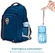 Canareen Faltbare Trinkflasche Hunde für Unterwegs - Tragbare Haustier Wasserflasche Für Hund Katze Outdoor Walking Wandern Reisen (Himmelblau, 350ml)