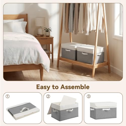 GRANNY SAYS Memory Keepsake Storage Box, Fabric Storage Bins with Lids - Image 5