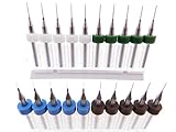 20pk Tungsten Carbide Micro Drill Bits 5 each .2mm .3mm .4mm .5mm 1/8