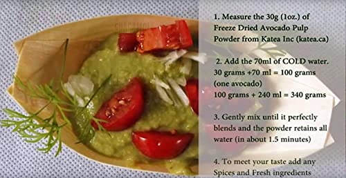 Freeze-Dried Avocado Powder Size (100G / 3.53 Oz) Stand-Up Pouch Bag | Freeze-Dried/Non-Gmo/Gluten Free/Kosher Suitable/No Sugar Flavor Color Added, No Preservatives, No Additives #TOP5