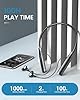 SOPPY Neckband Earphones Bluetooth 6.0 with 100 Hours Playtime, Wireless Headphones with Mic, IPX5 Earbuds for Running, Magnetic Headset Lightweight Earphones with Intelligent Noise Reduction #1