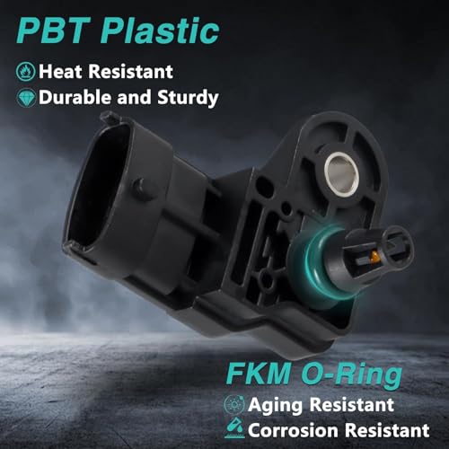 Image of T-Map Sensor Air Flow Sensor Compatible with Polaris Series 570 700 800 900 General Ranger RZR ACE Snowmobile FS /FST RMK Switchback Intake Air Pressure Temperature Sensor Replace# 2411528