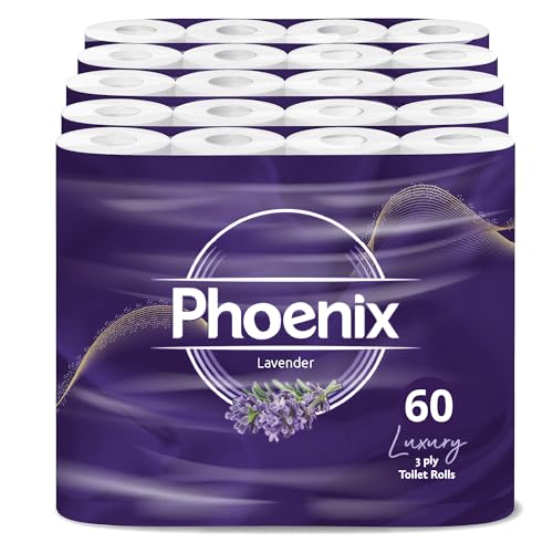 Phoenix Luxury 3 Ply Toilet Rolls Pack of 60