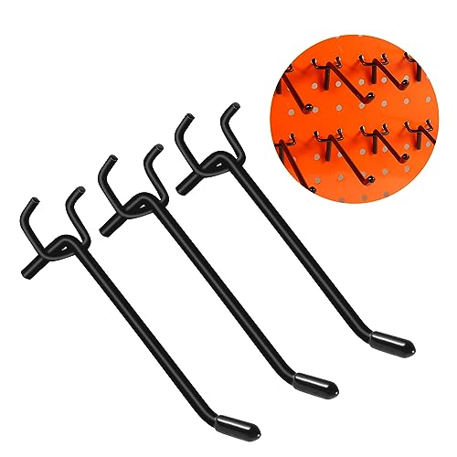 60PCS Black Pegboard Hooks, Pegboard Wall Hook Heavy Duty PegBoard