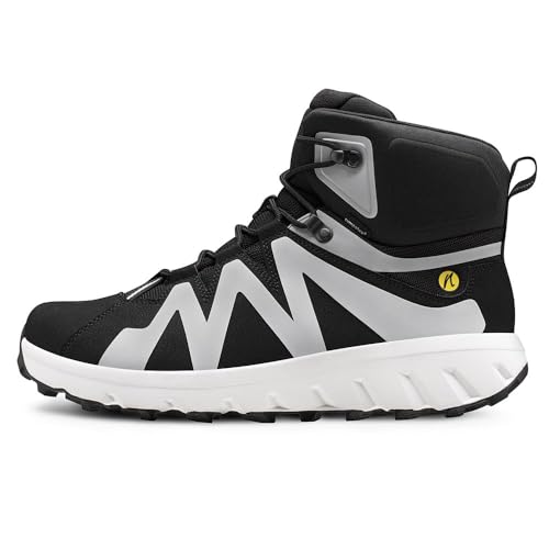 Joe Nimble Mountain Addict, Herren Wanderschuhe, Wasserdicht Sympatex, Zehenfreiheit, Komfort bei Allen Outdoor-Aktivitäten. (Schwarz, EU Schuhgrößensystem, Erwachsene, Numerisch, M, 42.5)