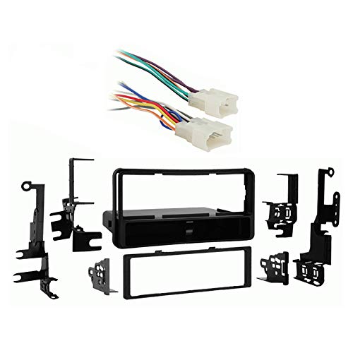Harmony Audio Compatible with Toyota 4 Runner 2003 2004 2005 2006 2007 2008 2009 Single DIN Stereo Harness Radio Dash Kit Without RDS JBL