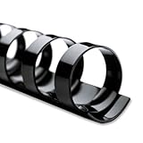 CombBind Standard Spines .25 in. Diameter 25 Sheet Capacity Black 100-Box