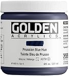 Golden Acrylique : 236ml Corps lourd historique -Prussian Blue Hue