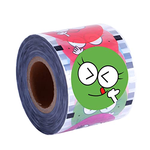 MXBAOHENG Película de Sellado para Vasos Plásticos Película de Sellado de Copa para Bubble Milk Tea for Boba Tea & Bubble Tea & Milk Tea 2400 PCS (Negro) Cover
