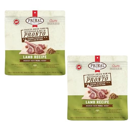 Primal Freeze Dried Dog Food, Pronto Mini Nuggets, Lamb; Scoop & Serve, Complete & Balanced Meal; Also Use as Topper or Treat; Premium, Healthy, Grain Free, High Protein Raw Dog Food 25 oz (Pack of 2)