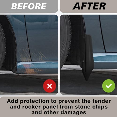 Image of Muslogy Mud Flaps Splash Guards Compatible with Toyota Camry 2025 2026 (LE, XLE) Accessories Wheel & Tire Mudguards Front & Rear Set Fender Mudflaps No Drilling Required (Won't Fit SE /XSE)