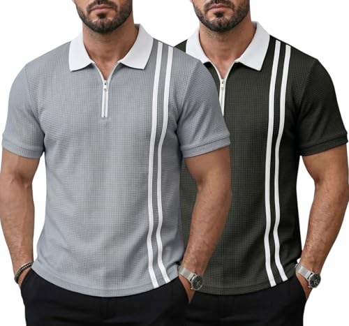 Image of JVX Men Polo T Shirt || Waffle Polo T Shirt for Men || Regular Fit Knitted Tshirt for Man || Coller T-Shirt (Available in Plus Size, Also Available in Combo Packs) (MRT-224)