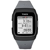 Timex Unisex TW5M11800 Ironman GPS Black/Gray Silicone Strap Watch