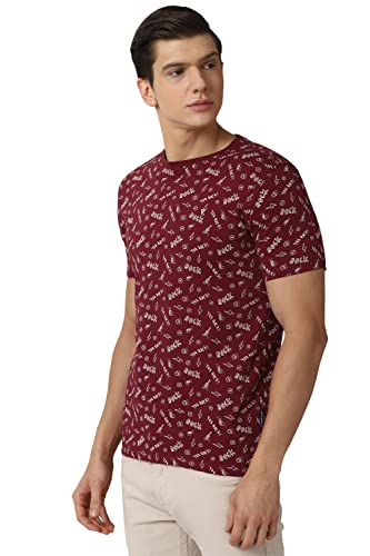 Image of Van Heusen Men's Cotton Slim Fit T-Shirt