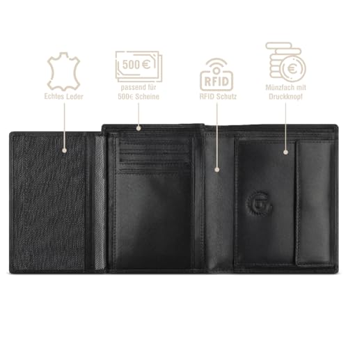 bugatti Romano portefeuille marron compact pour ranger vos cartes - 3