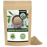 Alpi Nature Black Peppercorns Ground 250g 8.8 oz, Ground Black Pepper Powder for Cooking