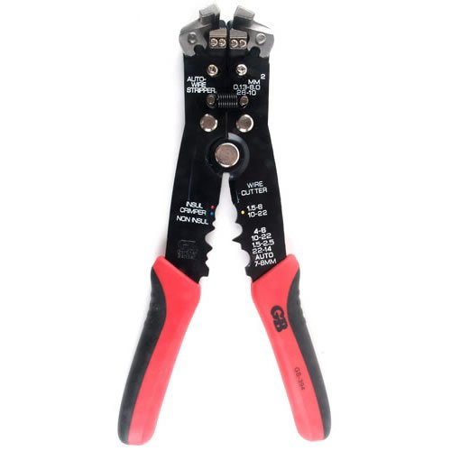 Gardner Bender GS-394 Automatic Electrical Stripper & Crimper Tool, 8 in, Comfort Grip, Solid & Stranded Wire, 10-26 AWG