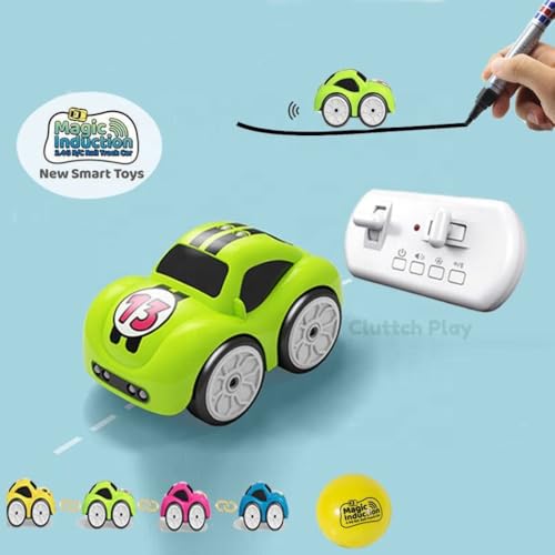 Image of Magic Induction RC Intelligent Sensor Car - 2.4GHz Remote Control Mini Car Music & LED Light Line Sensing Infrared Following Educational Toy Gift for Boys & Girls