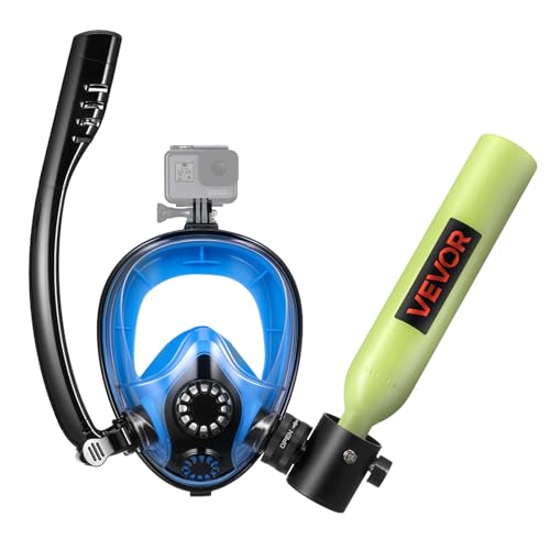 VEVOR Mini Scuba Tank with Sub-Mask, 0.5L Portable Small Diving