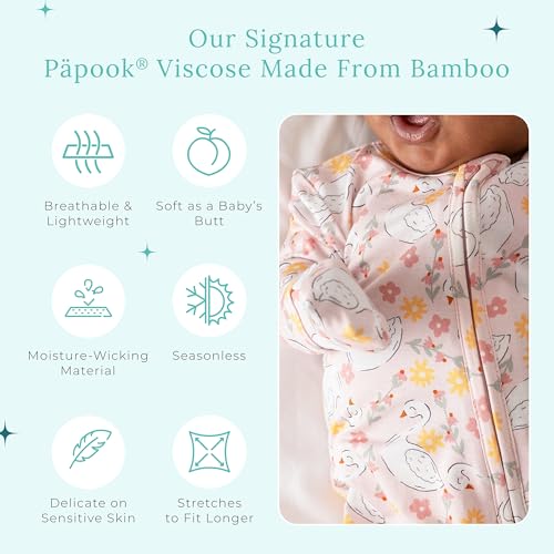 Image of Posh Peanut Convertible Baby Sleepers - Footless Baby Pajamas with 2 Way Zipper for Easy Diaper Changes