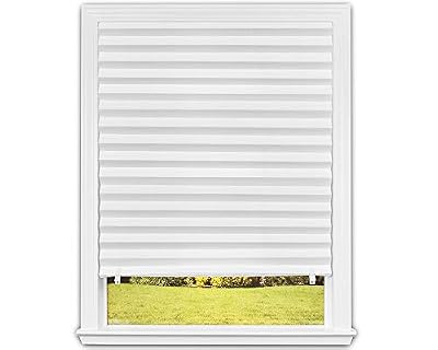 Redi Shade No Tools Original Light Filtering Pleated Paper Shade White, 36" W x 72" L, 6 Pack