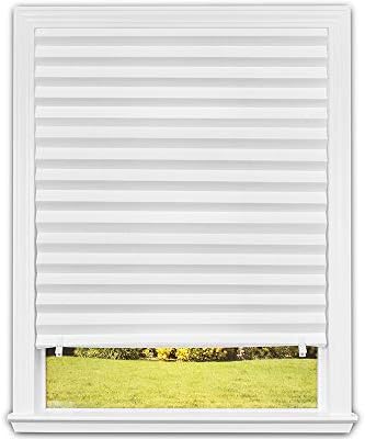 Redi Shade No Tools Original Light Filtering Pleated Paper Shade White, 36 in x 72 in, 6 Pack