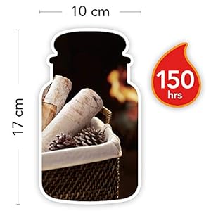 YANKEE CANDLE Classic Jar Crackling Wood Fire 107 x 107 x 168 Grey