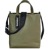 Vorderseite mit Logoprägung Liebeskind Berlin Handtasche, Paper Bag Tote, Small, umber green