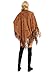 Datangep Fashion Women's Faux Suede Laser Cut Triangle Stoles Cape Shrug Scarf With Tassel Shawls