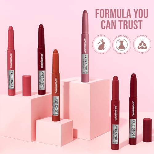 Image of Coloressence Hydra Matte Lip Crayon Lipstick, Muse, 1gm | Long Lasting | Matte Finish | Hydrating Formula | Smudgeproof | Sweatproof | Rich Coverage