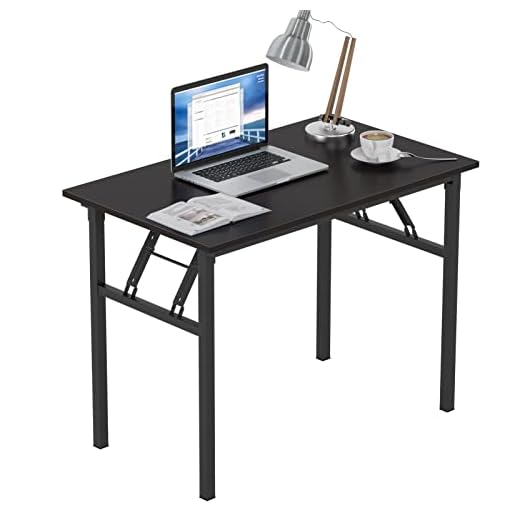 Need Bureau d’Ordinateur Informatique Pliante 100x60cm Table d’étude/à dîner Pliable pour Maison/Bureau, Noir AC5CB-100