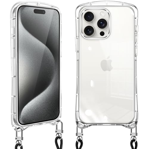Amazon.co.jp: Loodoomo iPhone 15 Pro 用の ケース クリア ショルダー