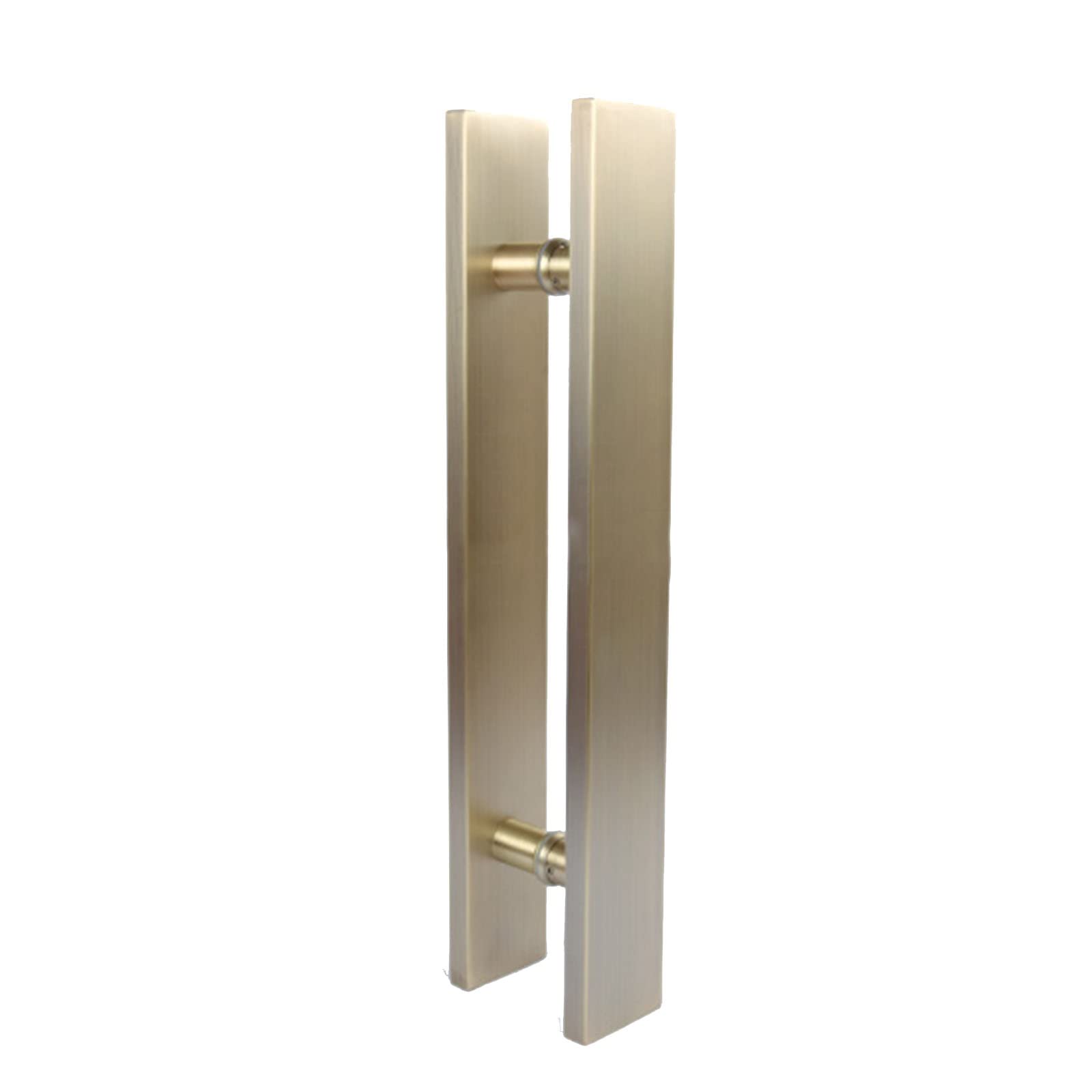 Poignée de porte pousser et tirer en acier inoxydable robuste avec design en H ergonomique