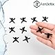 AERZETIX - Satz mit 10 Verteiler 4 Wege für Mikro Bewässerung Ø5 mm für automatisches Tropfbewässerungssystem - Schlauchverbinder