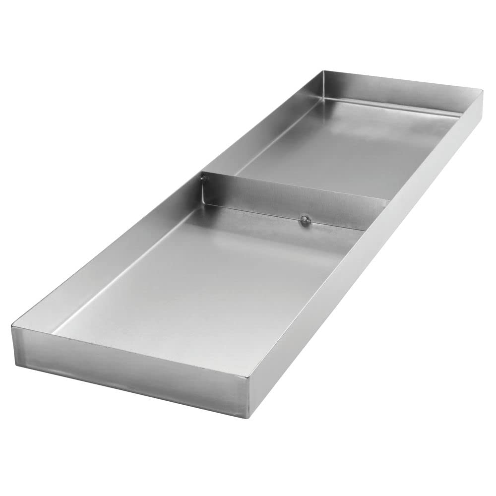 ® Divided Stainless Steel Display Tray - 26 3/4" L x 8" W x 1 1/2" H by HUBERT – 26.8" x 8" x 1.5", Stainless Steel, Silver, Model 65840